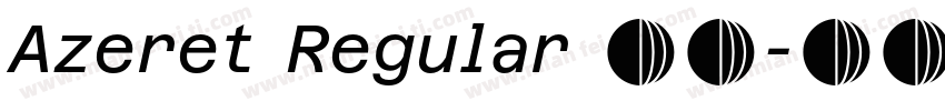 Azeret Regular 常规字体转换